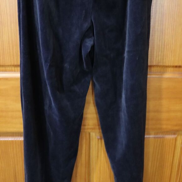 Dress Barn Black Velour Pants Vintage Y2K NWT Medium - Picture 3 of 13